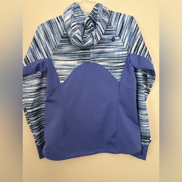 Marmot Wmns M Full Zip lightweight rain jacket Windbreaker Outdoor Hiking Blue - Picture 12 of 14